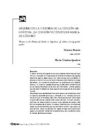 Mujeres en la historia de la edición argentina: ¿La edición va teniendo marca de género? / Viviana Roman, María Cristina Spadaro | Biblioteca Virtual Miguel de Cervantes