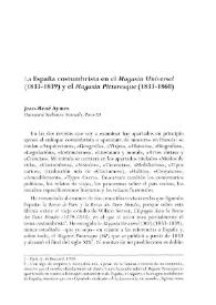 La España costumbrista en el "Magasin Universel" (1833-1839) y el "Magasin Pittoresque" (1833-1860) / Jean-René Aymes | Biblioteca Virtual Miguel de Cervantes