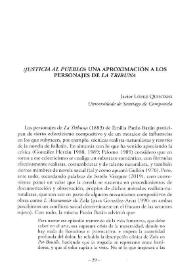 "¡Justicia al pueblo!": una aproximación a los personajes de "La Tribuna" / Javier López Quintáns | Biblioteca Virtual Miguel de Cervantes