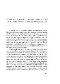 Triple necrológica: Jiménez Landi, Cacho Viu y López Morillas nos dejaron en el 97 / Gonzalo Capellán de Miguel | Biblioteca Virtual Miguel de Cervantes