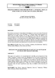 Pesquisas sobre el descubrimiento de la Antártida: tras la estela del Williams of Blyth y del San Telmo (1819-1821) / Arnaud Cazenave de la Roche | Biblioteca Virtual Miguel de Cervantes