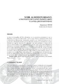 Noir almodovariano. A propósito de "Carne trémula" (1997) y "La piel que habito" (2011) / Francisco Javier Ortiz Hernández | Biblioteca Virtual Miguel de Cervantes