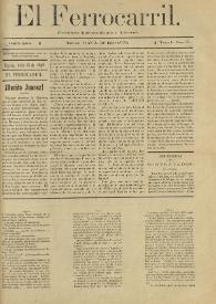 El Ferrocarril : periódico independiente y liberal. Cuarta época, tomo I, núm. 57, 18 de julio de 1898 | Biblioteca Virtual Miguel de Cervantes