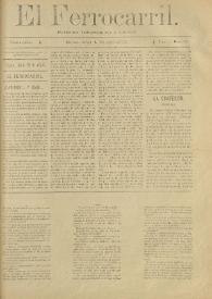 El Ferrocarril : periódico independiente y liberal. Cuarta época, tomo I, núm. 60, 28 de julio de 1898 | Biblioteca Virtual Miguel de Cervantes