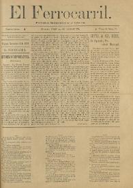 El Ferrocarril : periódico independiente y liberal. Cuarta época, tomo I, núm. 75, 18 de septiembre de 1898 | Biblioteca Virtual Miguel de Cervantes