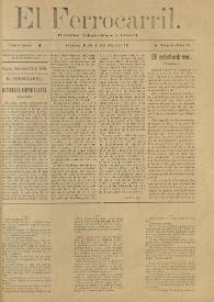 El Ferrocarril : periódico independiente y liberal. Cuarta época, tomo I, núm. 78, 29 de septiembre de 1898 | Biblioteca Virtual Miguel de Cervantes