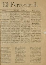 El Ferrocarril : periódico independiente y liberal. Cuarta época, tomo I, núm. 88, 3 de noviembre de 1898 | Biblioteca Virtual Miguel de Cervantes