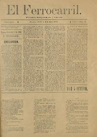 El Ferrocarril : periódico independiente y liberal. Cuarta época, tomo I, núm. 89, 6 de noviembre de 1898 | Biblioteca Virtual Miguel de Cervantes