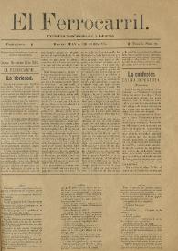 El Ferrocarril : periódico independiente y liberal. Cuarta época, tomo I, núm. 90, 10 de noviembre de 1898 | Biblioteca Virtual Miguel de Cervantes