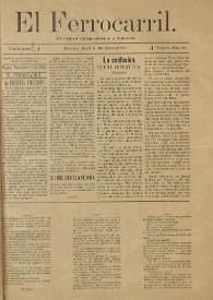 El Ferrocarril : periódico independiente y liberal. Cuarta época, tomo I, núm. 92, 17 de noviembre de 1898 | Biblioteca Virtual Miguel de Cervantes