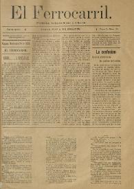 El Ferrocarril : periódico independiente y liberal. Cuarta época, tomo I, núm. 94, 24 de noviembre de 1898 | Biblioteca Virtual Miguel de Cervantes