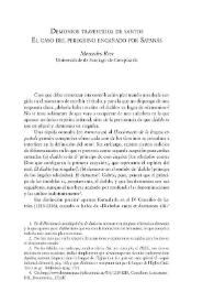 Demonios trasvestidos de santos. El caso del peregrino engañado por Satanás / Mercedes Brea | Biblioteca Virtual Miguel de Cervantes