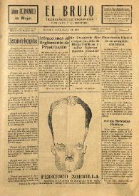 El Brujo. Trisemanario de información, combate y humorismo. Núm. 7, 16 de mayo de 1929 | Biblioteca Virtual Miguel de Cervantes