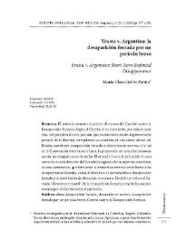 Yrusta v. Argentina: la desaparción forzada por un período breve / María Clara Galvis Patiño | Biblioteca Virtual Miguel de Cervantes