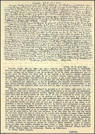 Carta de Miguel Hernández a Carlos Rodríguez Spiteri y Vicente Aleixandre. Ocaña, 29 de abril de 1941 | Biblioteca Virtual Miguel de Cervantes