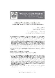 Benegasi y la poética bajobarroca: prosaísmo, epistolaridad y tono jocoserio / Pedro Ruiz Pérez | Biblioteca Virtual Miguel de Cervantes