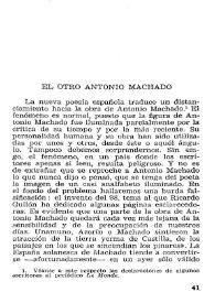 El otro Antonio Machado / Joaquín Marco | Biblioteca Virtual Miguel de Cervantes