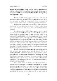 Ramón del  Valle-Inclán. "Claves  Líricas. Versos". Introducción  y edición crítica de José Servera Baño. Universidade de Santiago  de  Compostela. Biblioteca de la Cátedra Valle-Inclán - Monografías y Ediciones, vol. 8. 2020 [Reseña] / Rosario Mascato Rey  | Biblioteca Virtual Miguel de Cervantes