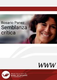 Rosario Panez. Semblanza crítica / Elena Zurrón Rodríguez | Biblioteca Virtual Miguel de Cervantes