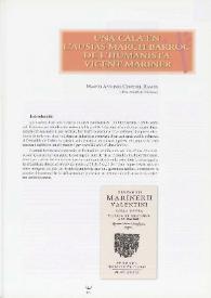 Una cala en l'Ausiàs March barroc de l'humanista Vicent Mariner / Marco Antonio Coronel Ramos | Biblioteca Virtual Miguel de Cervantes