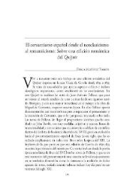 El cervantismo español desde el neoclasicismo al romanticismo: sobre una edición romántica del Quijote / Diego Martínez Torrón | Biblioteca Virtual Miguel de Cervantes