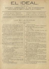 El Ideal : revista literaria y de variedades dedicada al bello sexo y al pueblo. Tomo I, núm. 2, 31 de enero de 1904 | Biblioteca Virtual Miguel de Cervantes