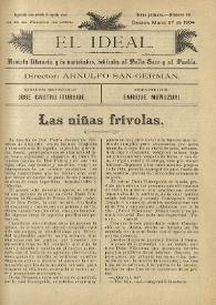 El Ideal : revista literaria y de variedades dedicada al bello sexo y al pueblo. Tomo I, núm. 10, 27 de marzo de 1904 | Biblioteca Virtual Miguel de Cervantes