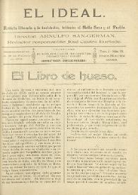 El Ideal : revista literaria y de variedades dedicada al bello sexo y al pueblo. Tomo I, núm. 39, 23 de octubre de 1904 | Biblioteca Virtual Miguel de Cervantes