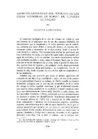 Aspectos literarios del ‘‘Diálogo de las cosas ocurridas en Roma", de Alfonso de Valdés
 / por Giuseppe Carlo Rossi | Biblioteca Virtual Miguel de Cervantes