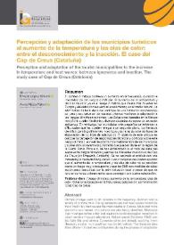 Percepción y adaptación de los municipios turísticos al aumento de la temperatura y las olas de calor: entre el desconocimiento y la inacción. El caso del Cap de Creus (Cataluña) / Ernest López Sirvent, Anna Ribas Palom | Biblioteca Virtual Miguel de Cervantes