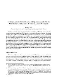 "La mujer en la sociedad moderna" (1895): Síntesis de la misión moralizadora y educadora de Soledad Acosta de Samper / Mary G. Berg | Biblioteca Virtual Miguel de Cervantes