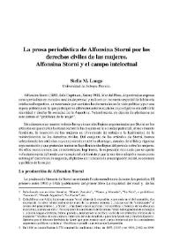 La prosa periodística de Alfonsina Storni por los derechos civiles de las mujeres. Alfonsina Storni y el campo intelectual

 / Stella M. Longo      | Biblioteca Virtual Miguel de Cervantes