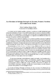 Las heroínas de Refugio Barragán de Toscano, primera novelista del occidente de México / María Guadalupe Sánchez Robles | Biblioteca Virtual Miguel de Cervantes