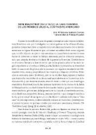 Anne Bradstreet (1612-1672): La cara femenina de los primeros viajes al continente americano / M.ª Dolores Narbona Carrión | Biblioteca Virtual Miguel de Cervantes