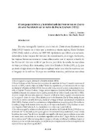 El lenguaje estético y la intelectualidad femenina en "Diario de una residencia en la India" de María Graham (1812) / Cielo G. Festino | Biblioteca Virtual Miguel de Cervantes