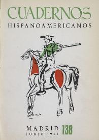 Cuadernos Hispanoamericanos. Núm. 138, junio 1961 | Biblioteca Virtual Miguel de Cervantes