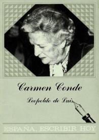 Carmen Conde / [biografía y selección] Leopoldo de Luis | Biblioteca Virtual Miguel de Cervantes