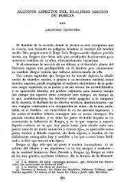 Algunos aspectos del realismo mágico de Borges  / por Antonio Genovés | Biblioteca Virtual Miguel de Cervantes