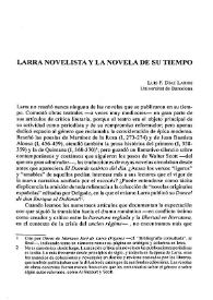 Larra novelista y la novela de su tiempo / Luis F. Díaz Larios | Biblioteca Virtual Miguel de Cervantes