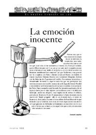 La emoción inocente  / Joaquín Leguina  | Biblioteca Virtual Miguel de Cervantes