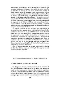 Washington Irving y el alma española    / Dora Isella Russell | Biblioteca Virtual Miguel de Cervantes