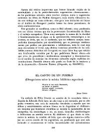 El canto de un pueblo (Divagaciones sobre la música folklórica argentina) / Jorge Vehils | Biblioteca Virtual Miguel de Cervantes