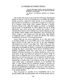 La poesía de Georg Trakl   / Juan Eduardo Cirlot | Biblioteca Virtual Miguel de Cervantes