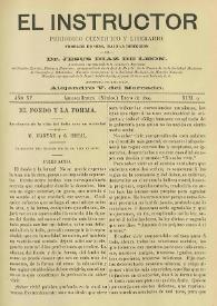 El Instructor : Periódico científico y literario consagrado á la difusión de las Ciencias Agrícolas y sus ramos anexos. Año XV, núm. 9, enero de 1899 | Biblioteca Virtual Miguel de Cervantes