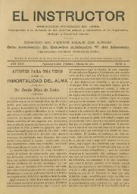 El Instructor : Periódico científico y literario consagrado á la difusión de las Ciencias Agrícolas y sus ramos anexos. Año XVII, núm. 11, marzo de 1901 | Biblioteca Virtual Miguel de Cervantes