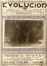 Evolución : revista ilustrada de información y variedades. Año II, núm. 62, 22 de abril de 1923 | Biblioteca Virtual Miguel de Cervantes