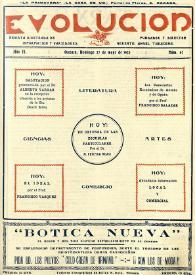 Evolución : revista ilustrada de información y variedades. Año II, núm. 67, 27 de mayo de 1923 | Biblioteca Virtual Miguel de Cervantes