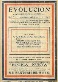 Evolución : revista ilustrada de información y variedades. Año II, núm. 74, 15 de julio de 1923 | Biblioteca Virtual Miguel de Cervantes