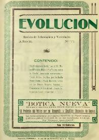 Evolución : revista ilustrada de información y variedades. Año II, núm. 77, 19 de agosto de 1923 | Biblioteca Virtual Miguel de Cervantes