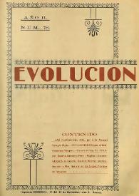 Evolución : revista ilustrada de información y variedades. Año II, núm. 78, 26 de agosto de 1923 | Biblioteca Virtual Miguel de Cervantes